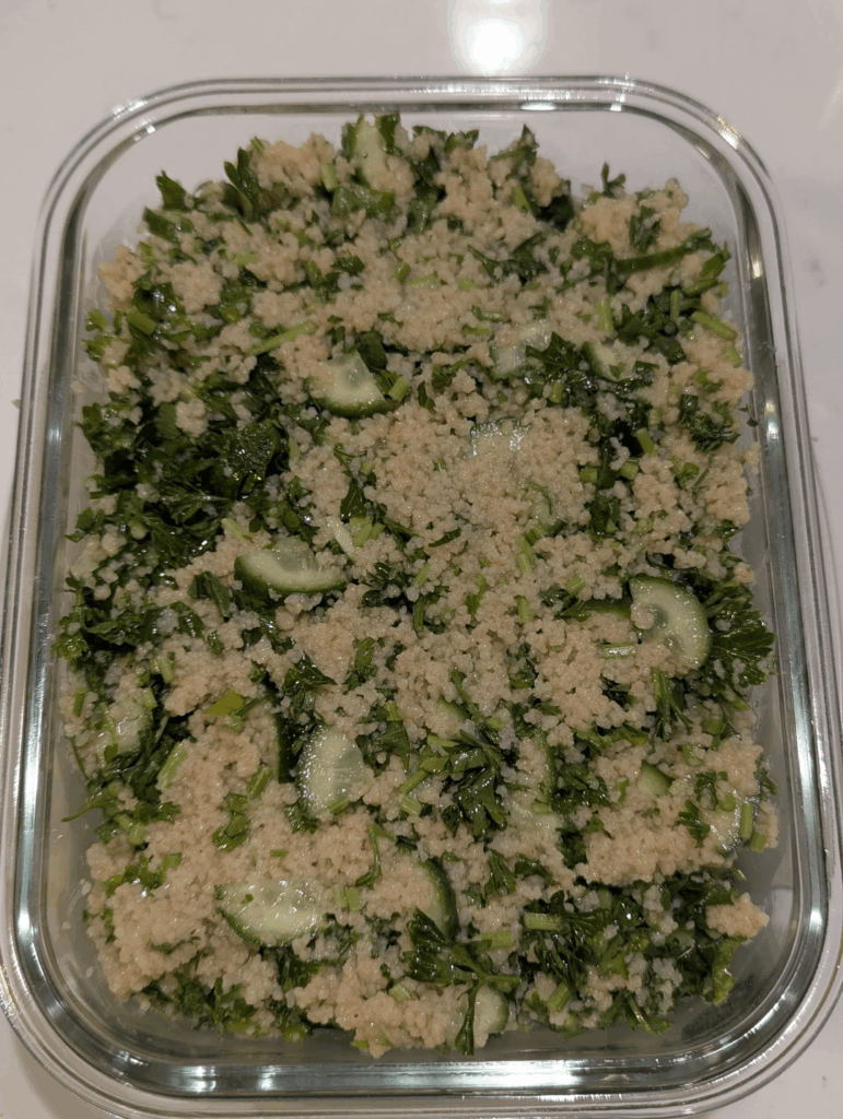 Tabbouleh and making bulgur