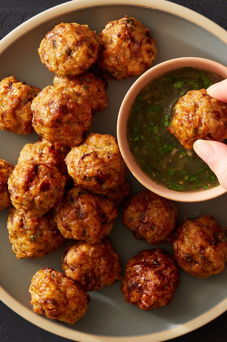 air fryer chipotle chicken meatballs