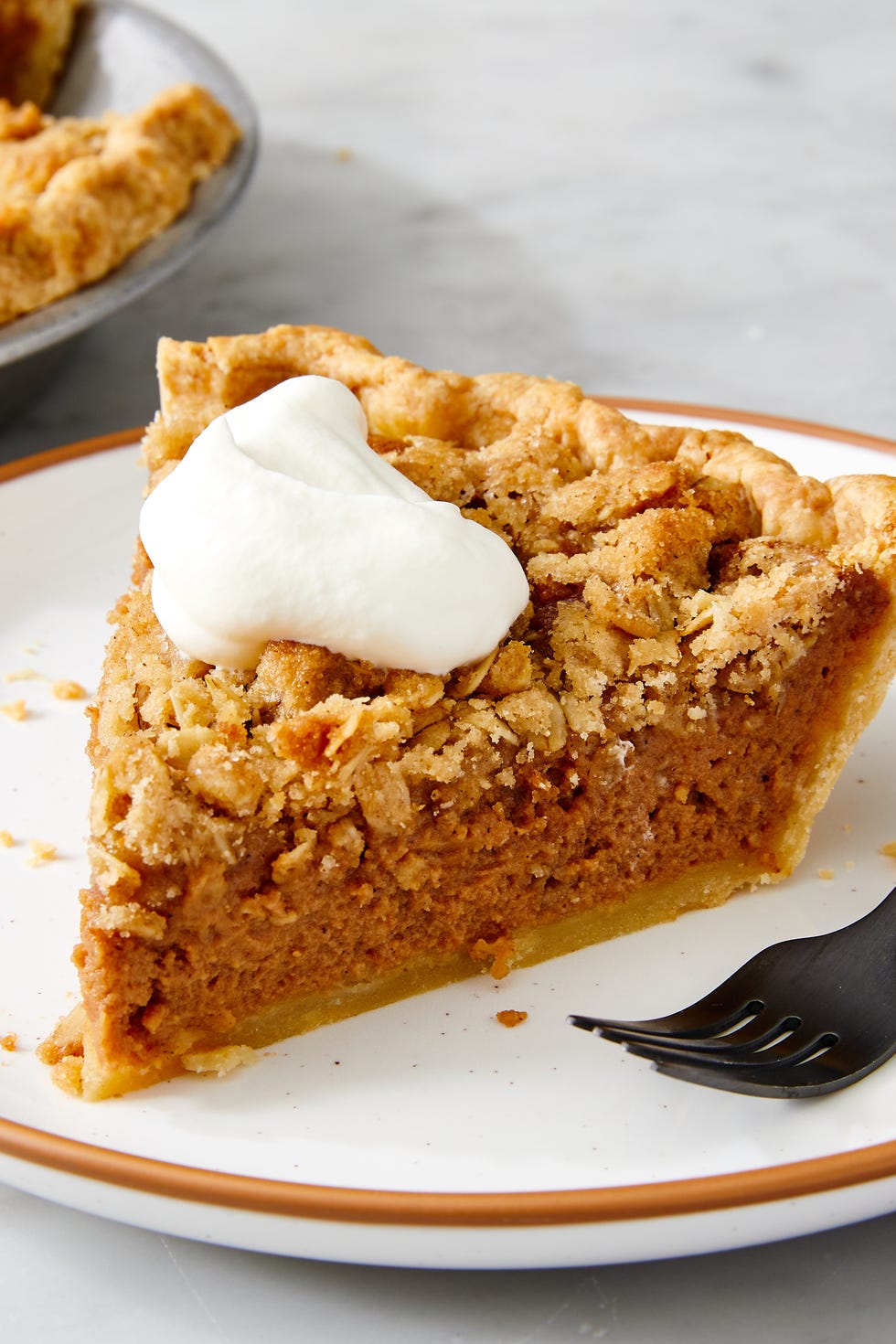 apple butter pie with crumble topping