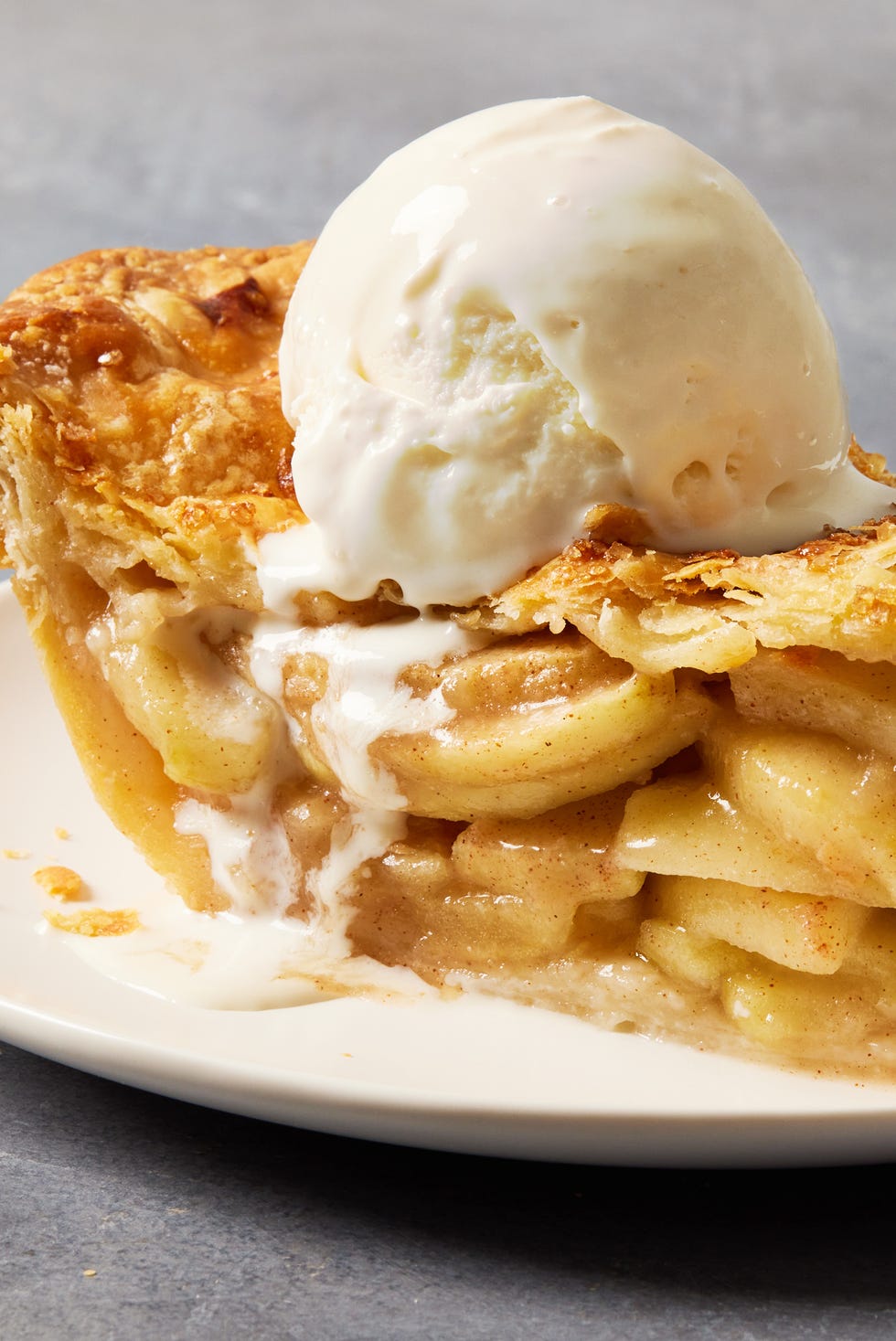 apple pie with a flaky homemade pie crust