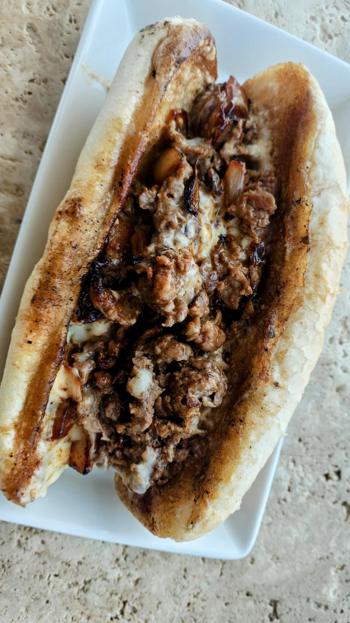 First attempt at a Philly cheese just kinda looks like mush