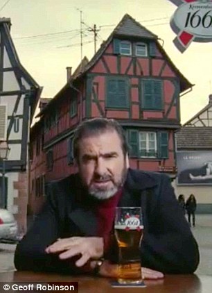 The beer is made at the Royal Brewery in Manchester alongside 'Australian' lager Fosters, which is advertised using two typical alpha-male Aussies on a beach