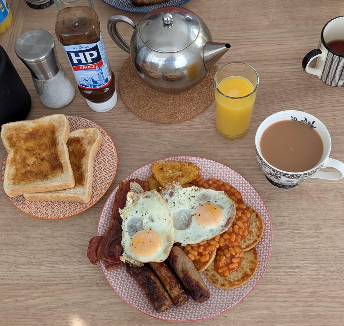 First fry-up of the year.