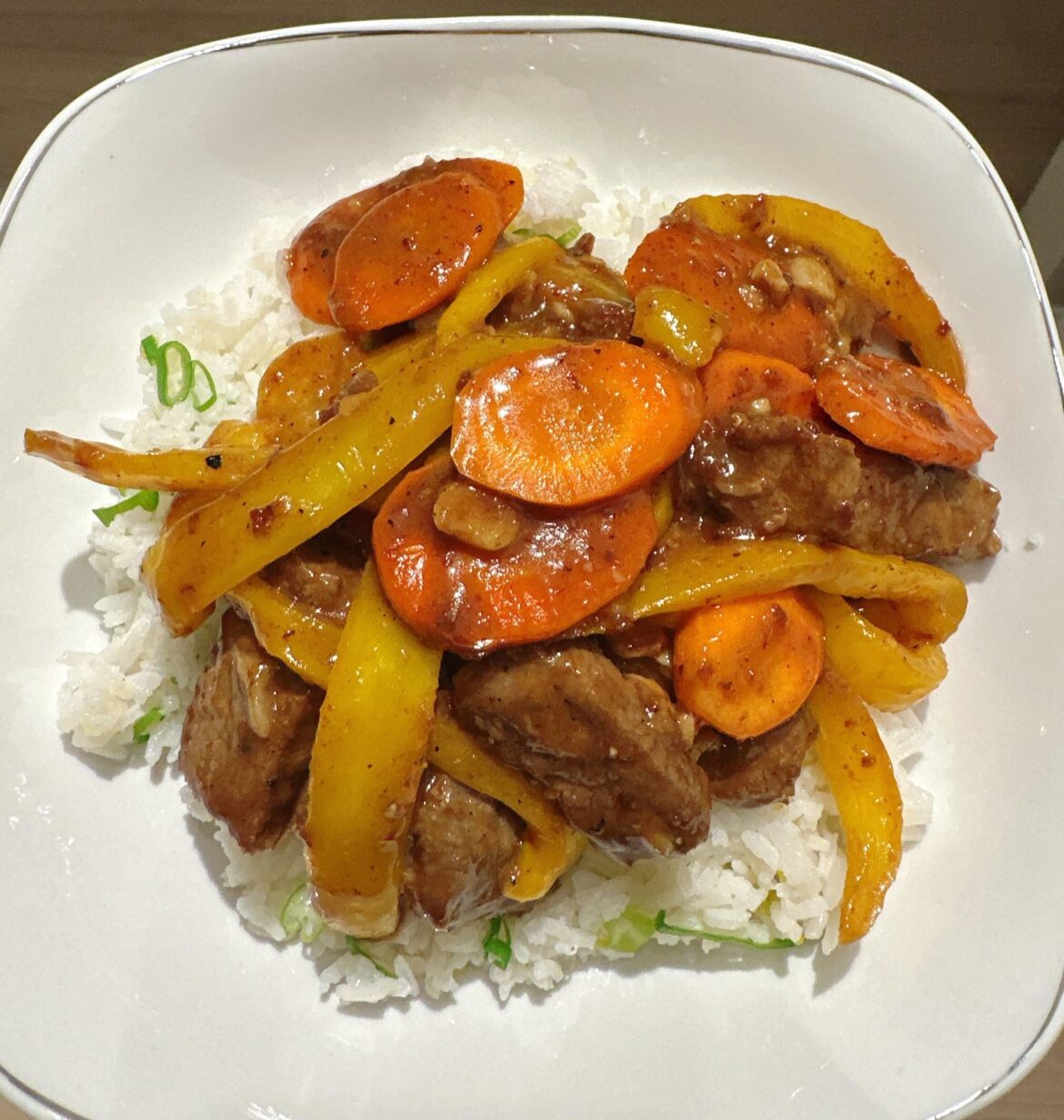 Tangy Ginger Steak & Pepper Stir-Fry