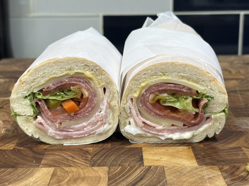 it’s 11:14pm and this is a sub sandwich