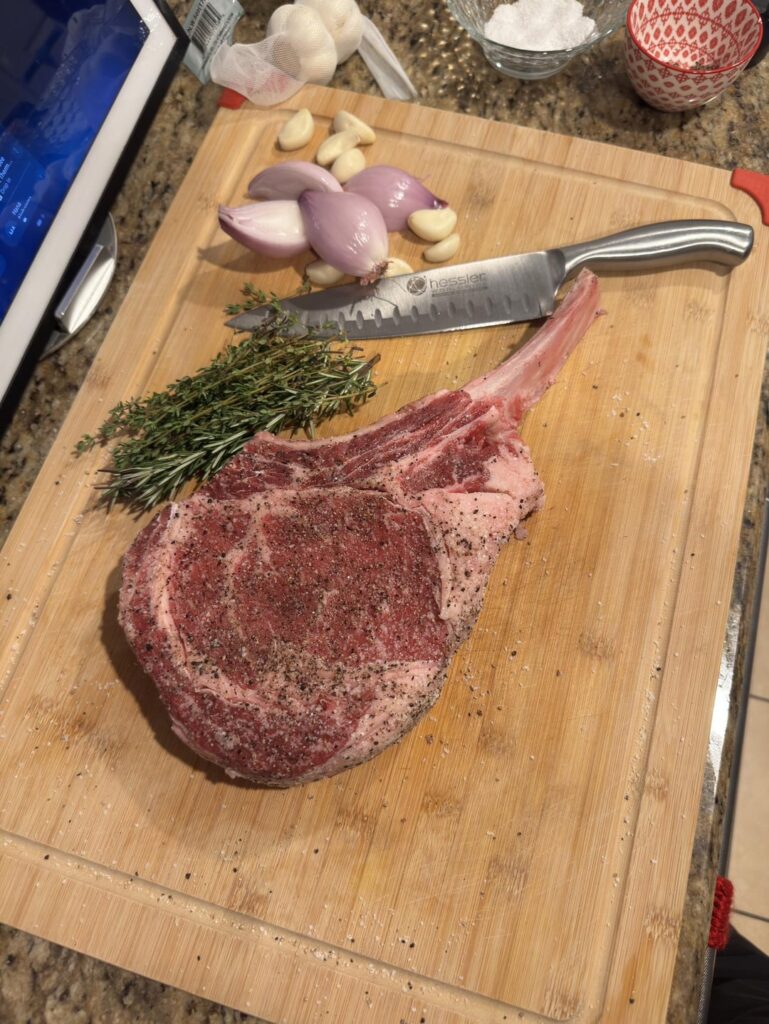 First time cooking tomahawk steak