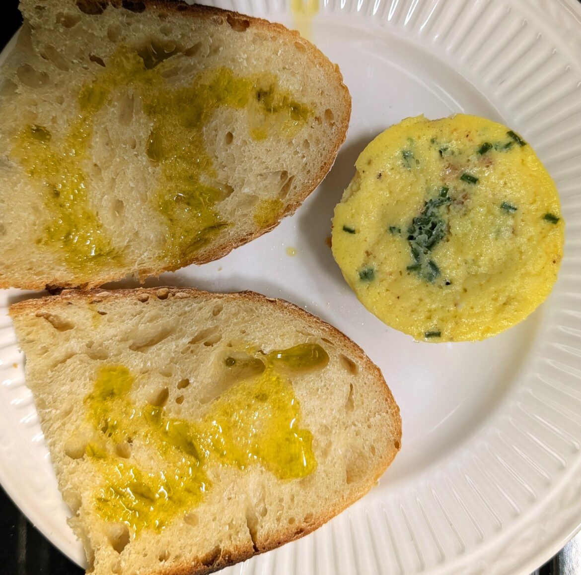 My egg bites + my wife's sourdough breakfast meal prep