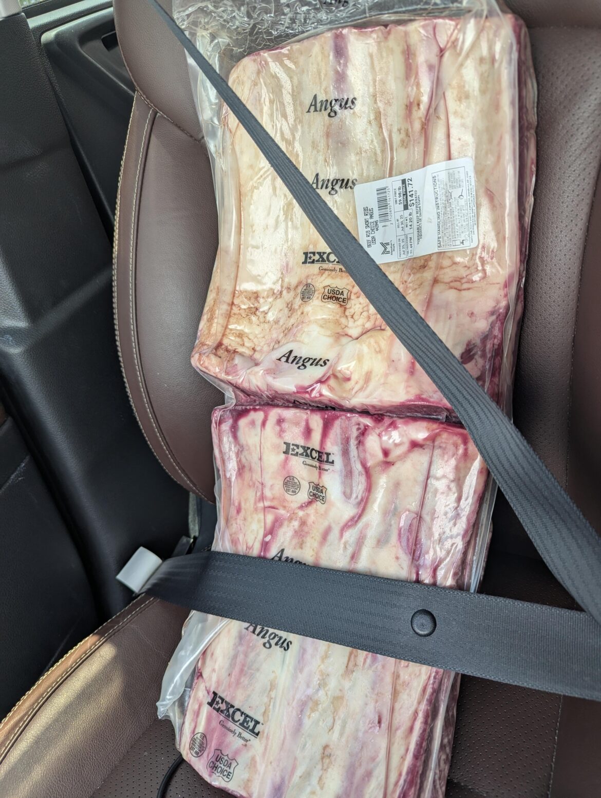 It was making the seatbelt alarm go off..