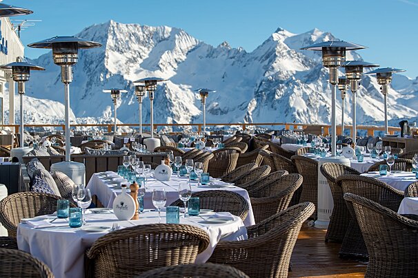 Bagatelle Restaurant, Courchevel  restaurant terrasse