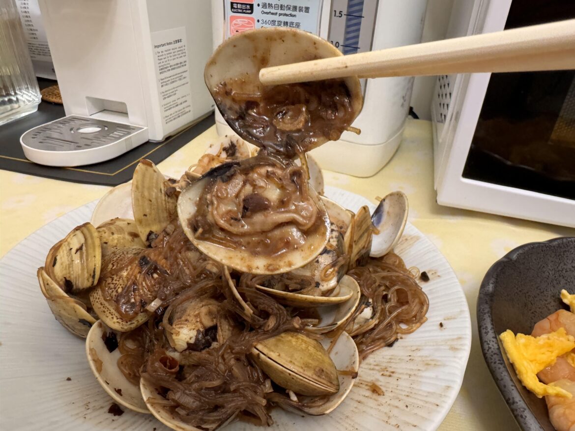 Cantonese Clam and Douchi Glass Noodle Stir Fry