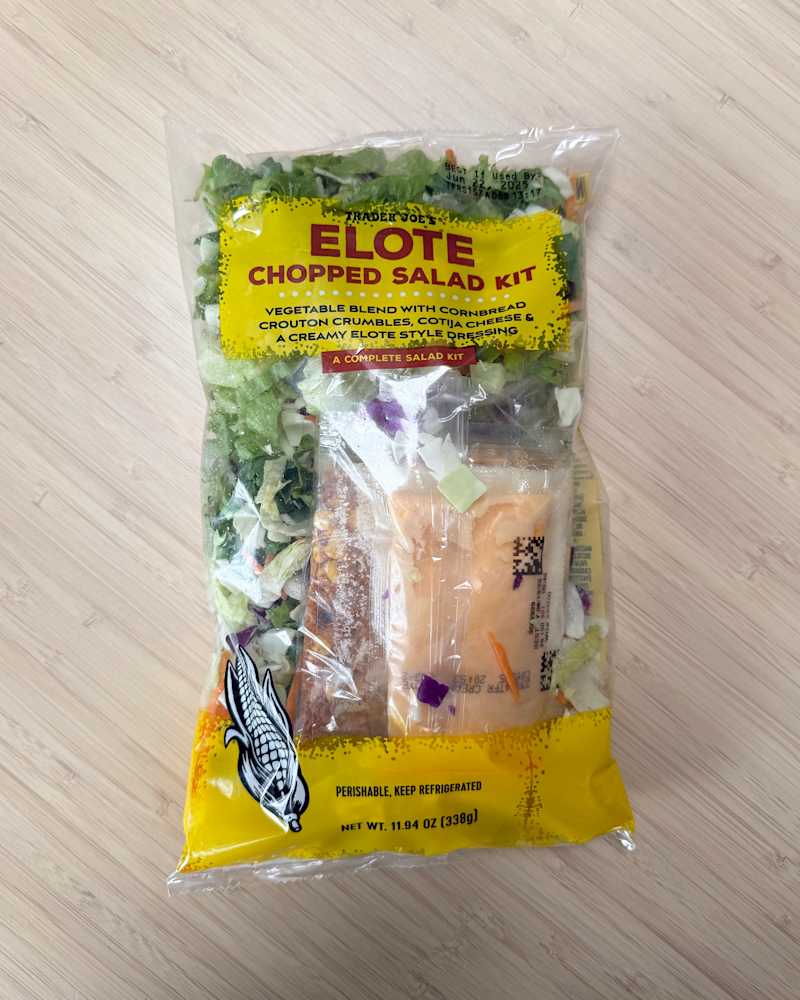 elote chopped salad kit from Trader Joe's