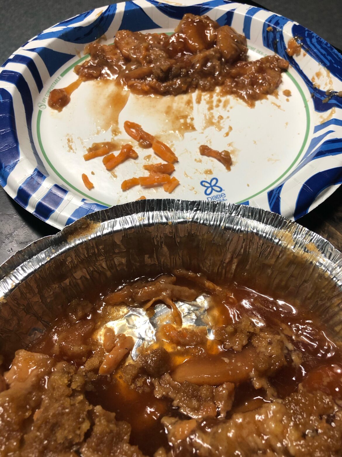 What are these orange colored items throughout my Roney’s Apple Crisp