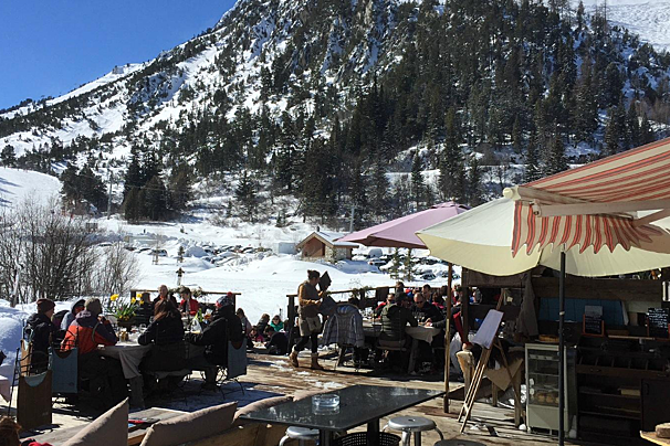 Belliou La Fumee Restaurant, Les Arcs 2000 restaurant terrasse