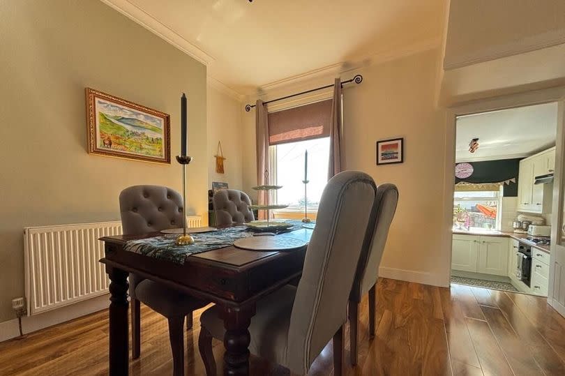 The dining table