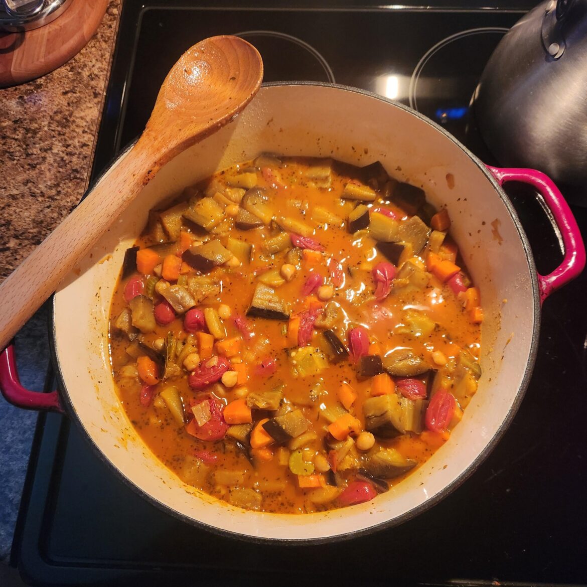 No Recipe Eggplant Stew