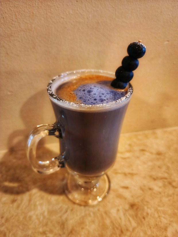 Blueberry Lavender Latte is a barista's creation. (Fenway Hotel)