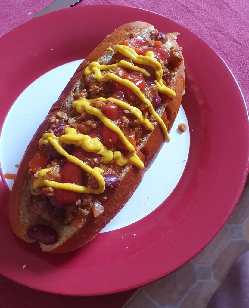 Chilli Dogs on the barbecue