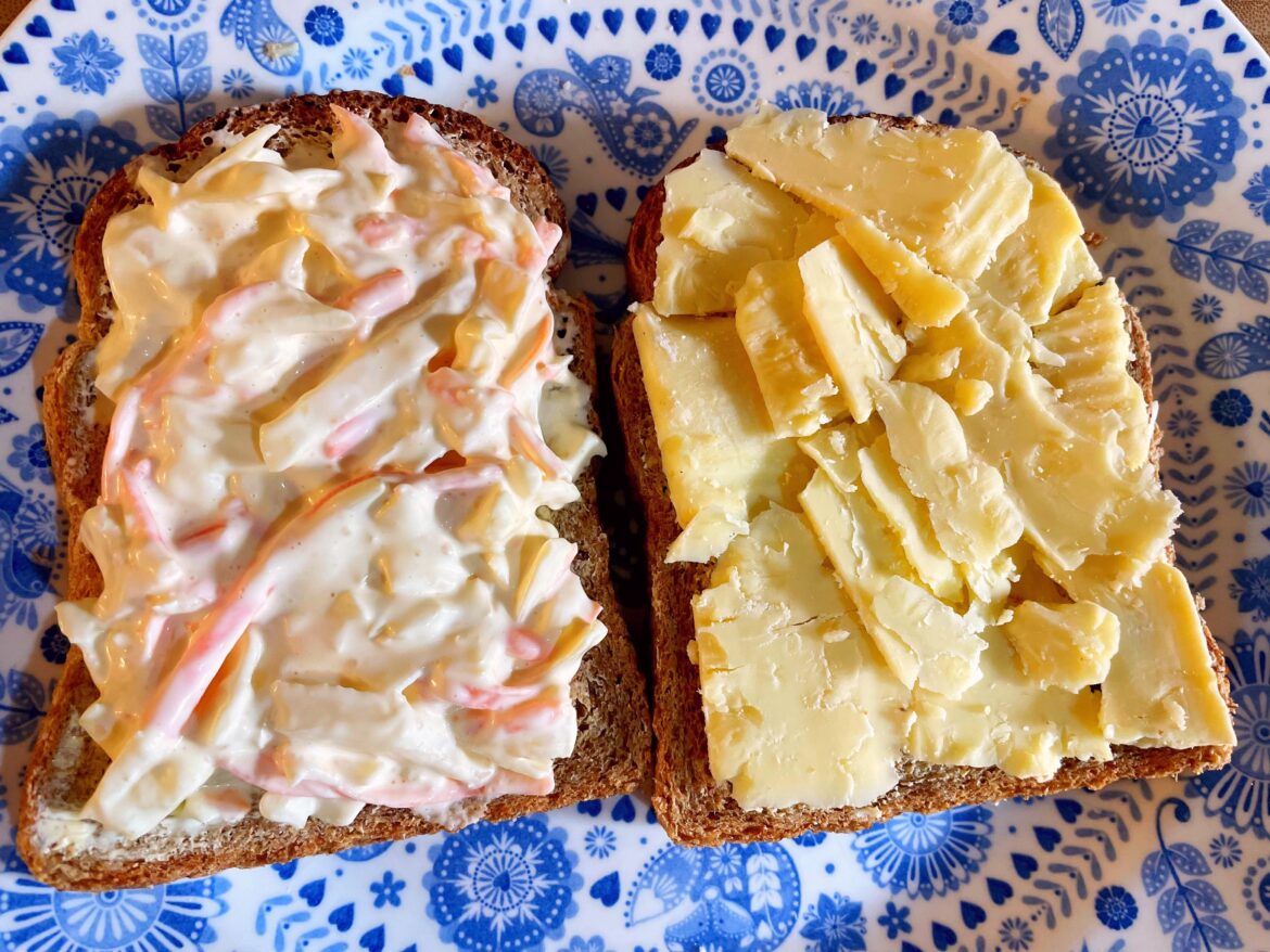 You can’t beat an extra mature cheddar cheese and coleslaw sandwich.
