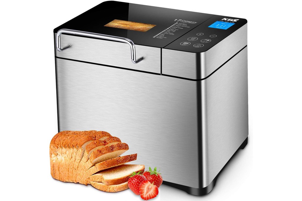 Bread machine on countertop