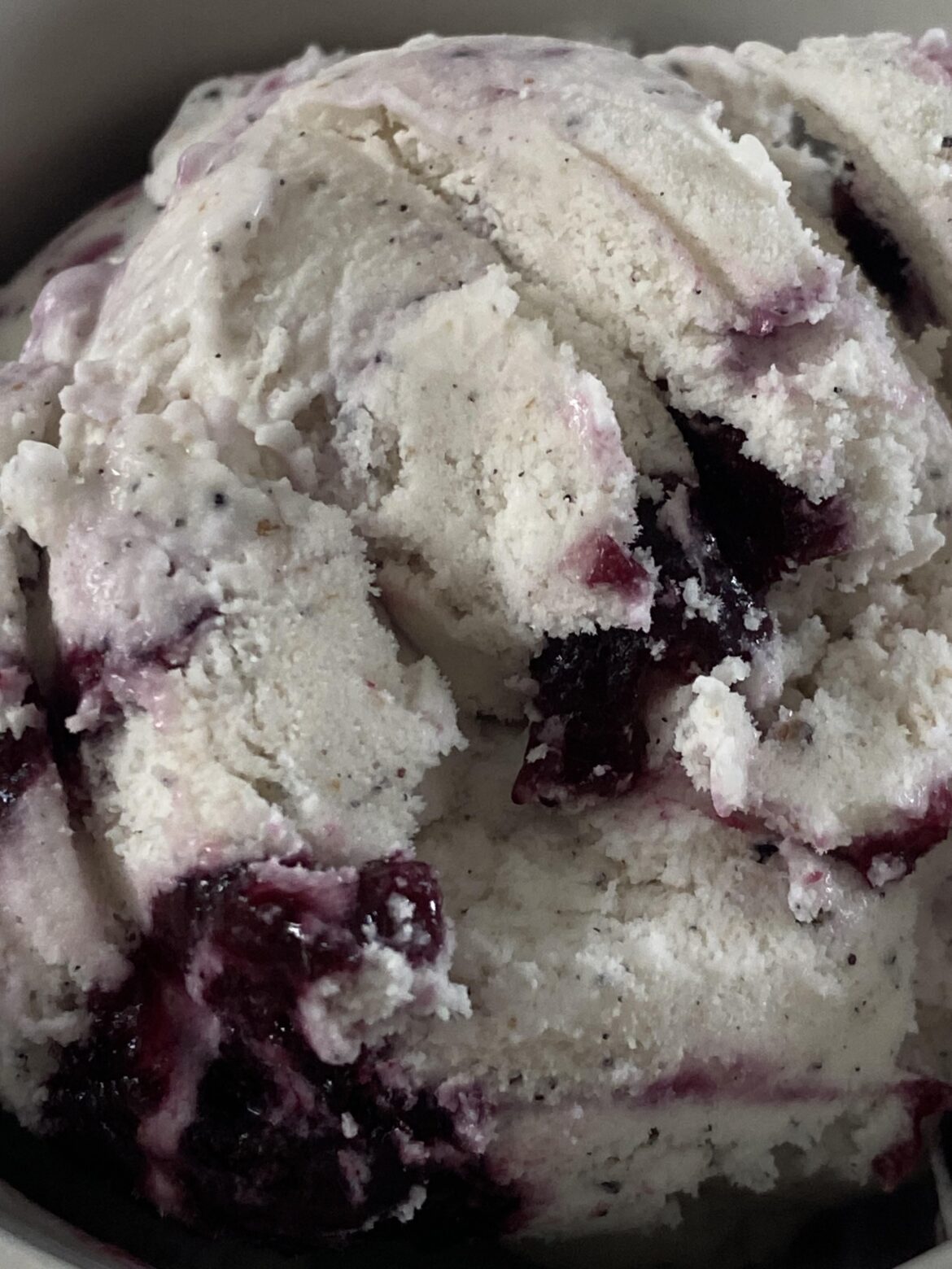 Sixth churn: blueberry cardamom