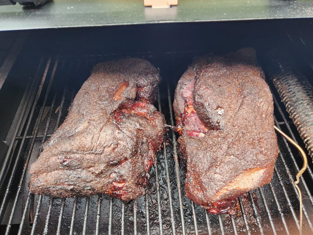 First pulled pork on my newest smoker First pulled pork on my newest smoker