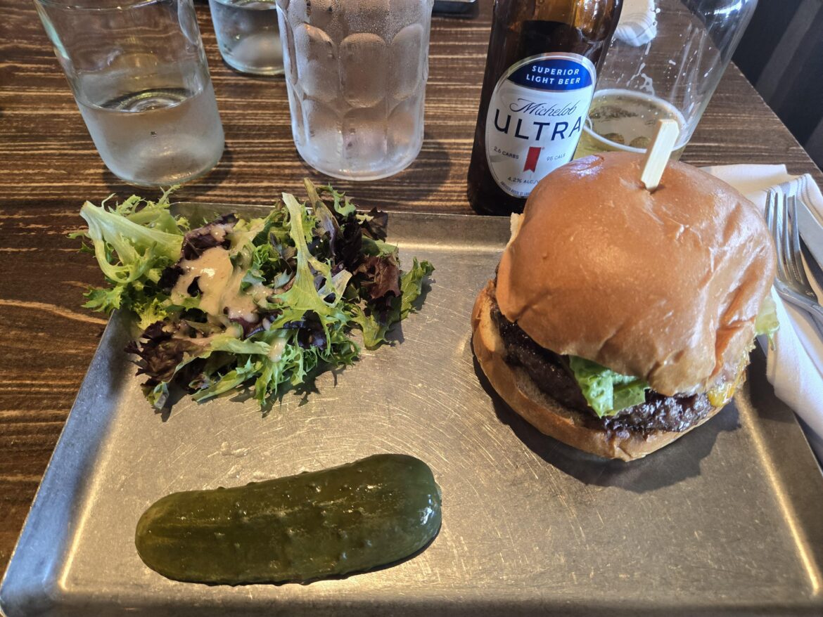 My Gf treated me to a cheeseburger at the irpn whale in asbury park for lunch