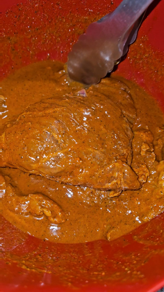 Red meat market marinade at home