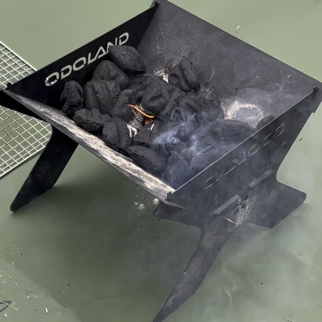 Quick grilling at the park