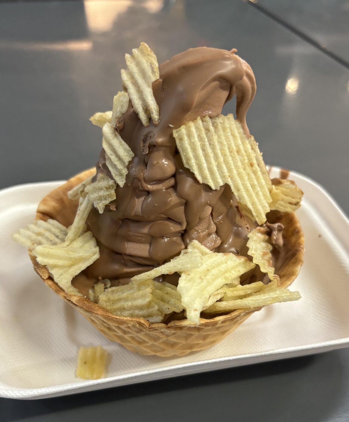 I asked for the salted chocolate ice cream…