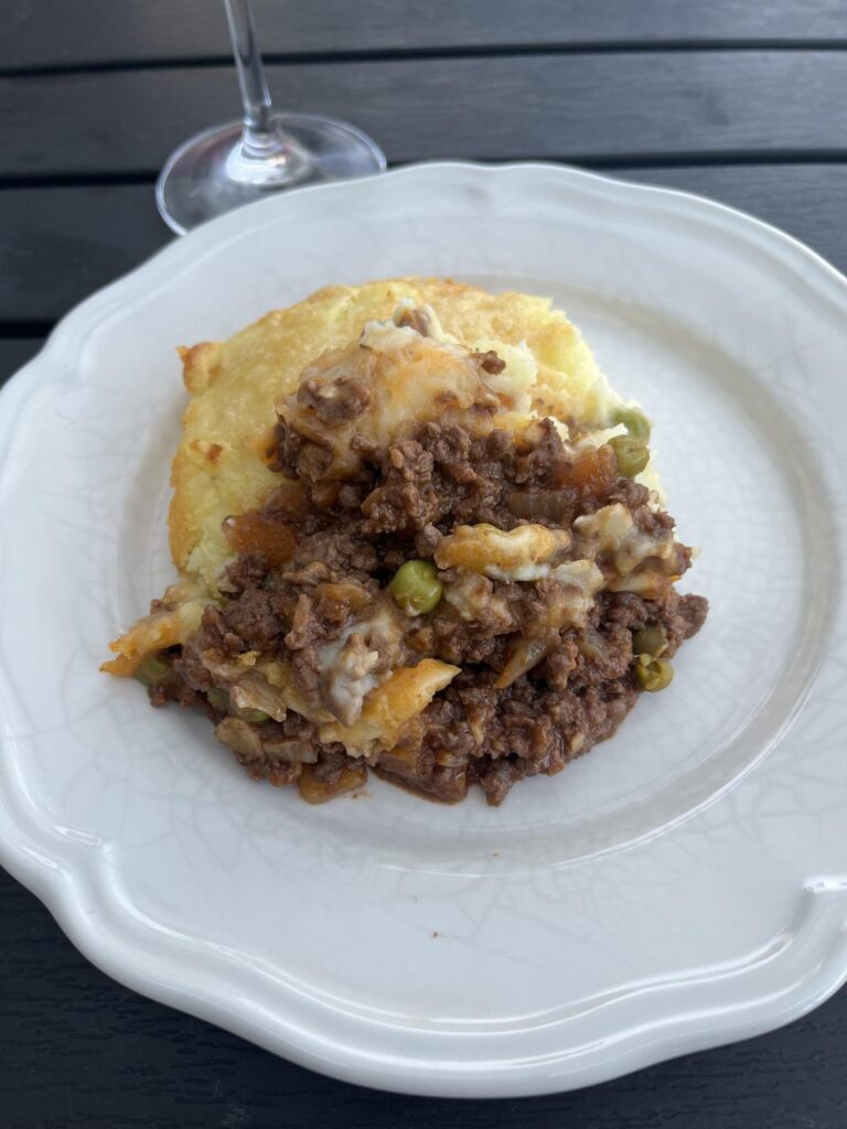 Shepherds pie made of wild boar