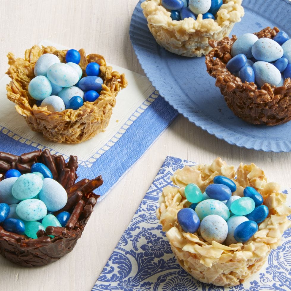 chocolate nest easter cookies