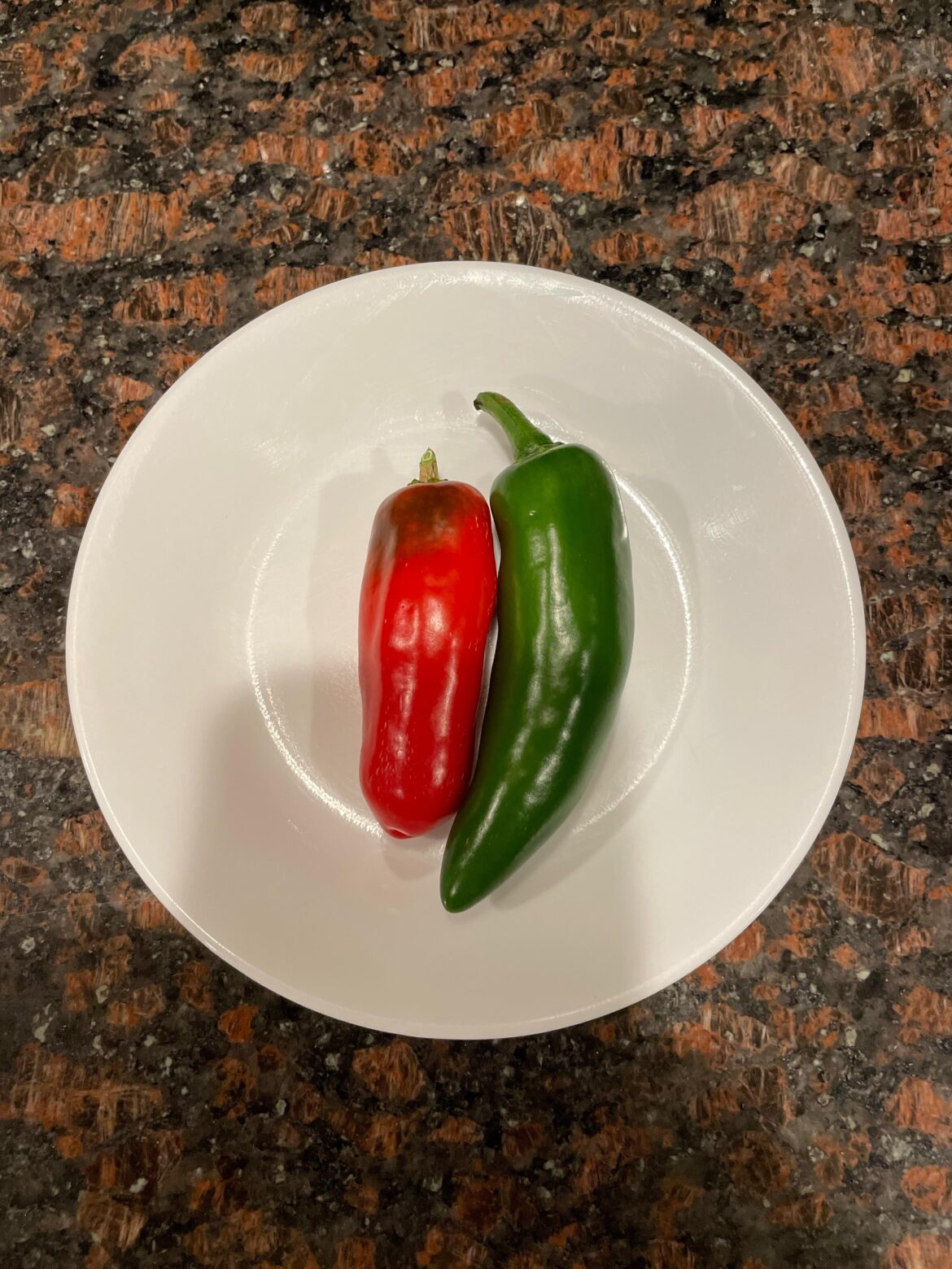 Jalapeño Picked from the same plant.