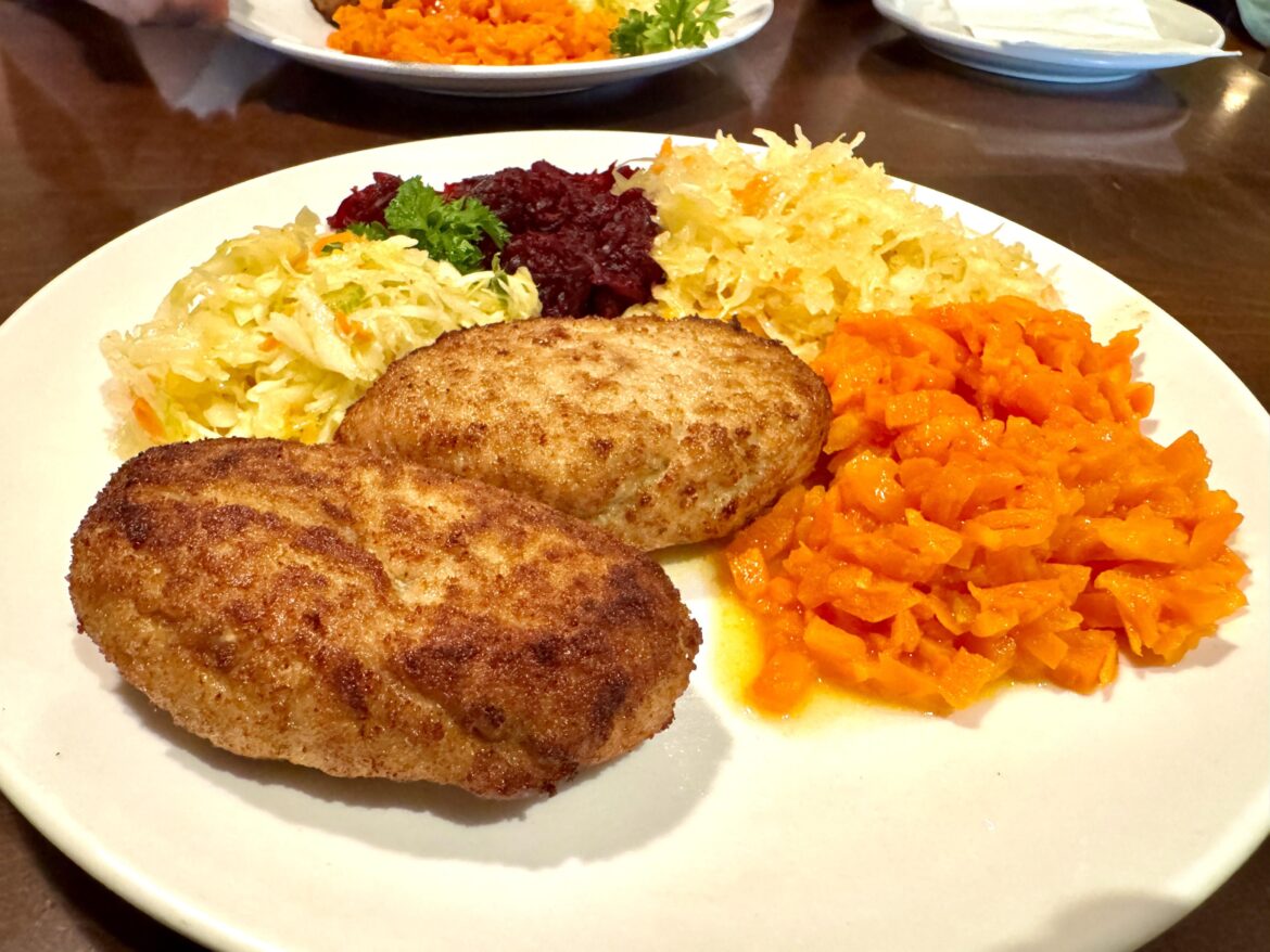 Polish cutlets at Cafe Polonez in Roncy