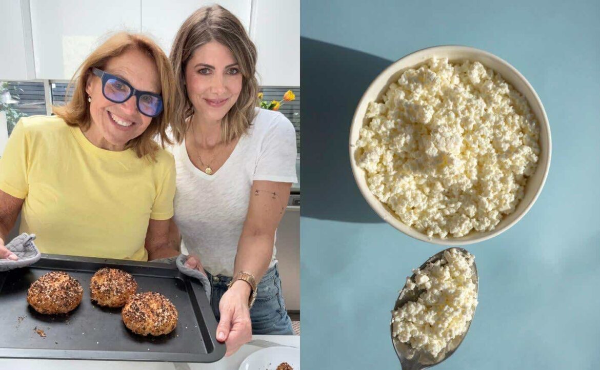 Katie Couric Tries the Viral Cottage Cheese Bagel Recipe