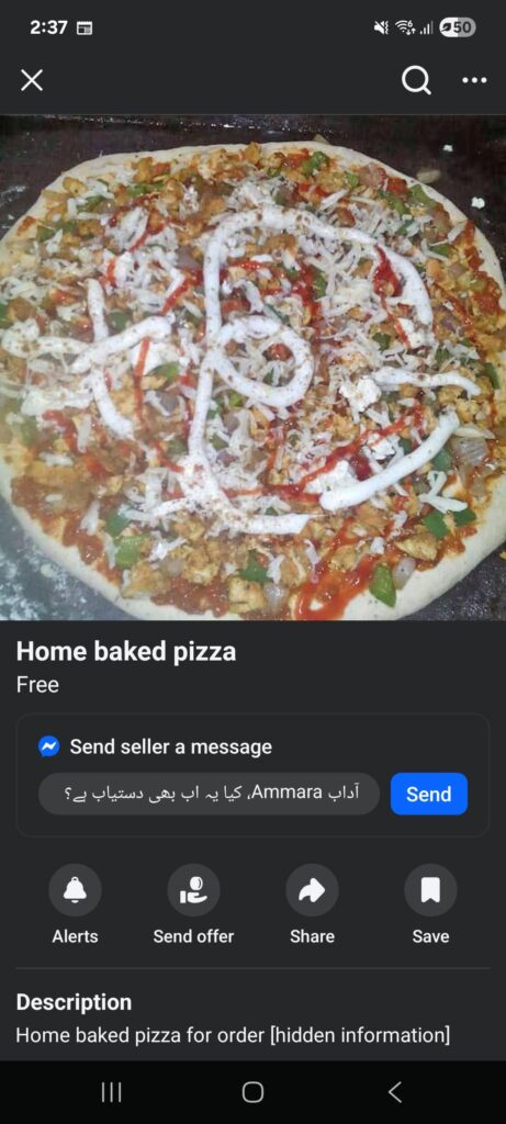 Ketchup mayonnaise pizza