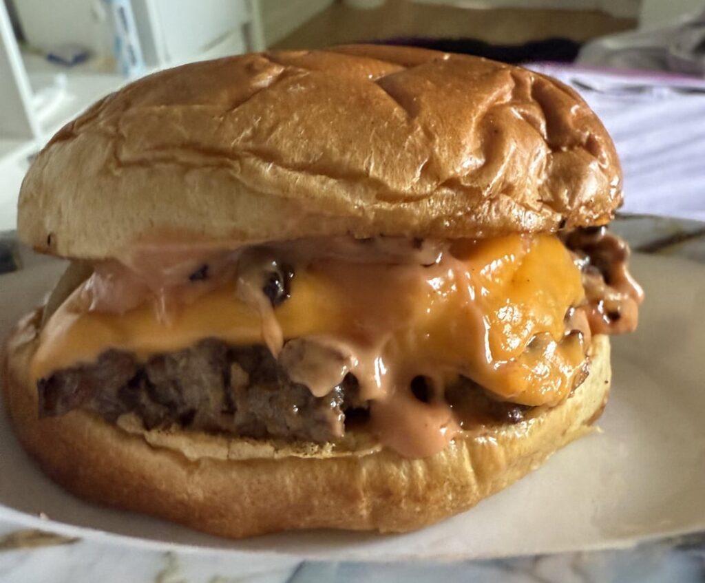 My first smash burger