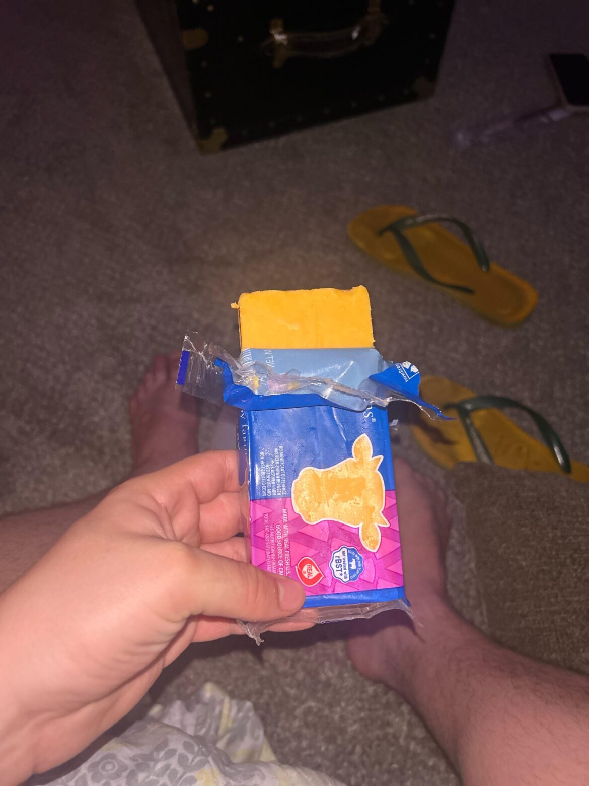 Anybody else eat their store bought Colby cheese like a popsicle?