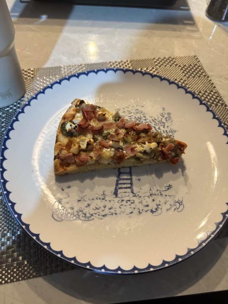 What do you think - Loaded pizza slice calories?