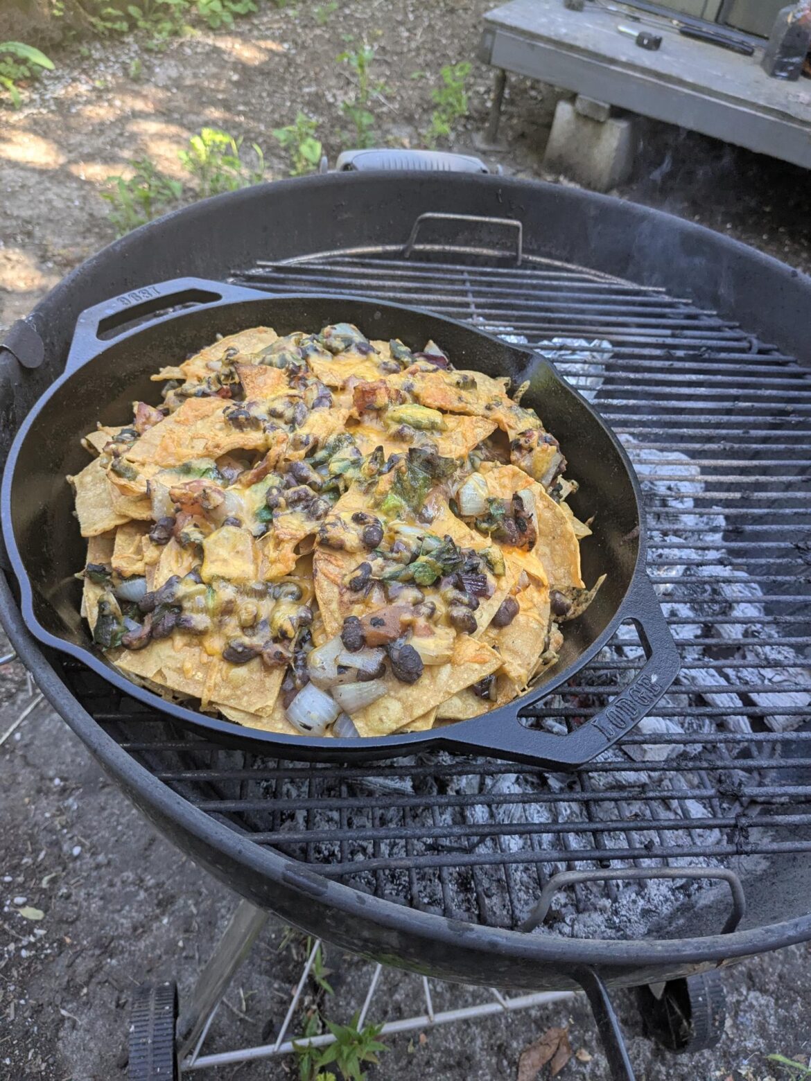 Leah Colins’ Smoked/Grilled Nachos – worth the work Leah Colins' Smoked/Grilled Nachos - worth the work