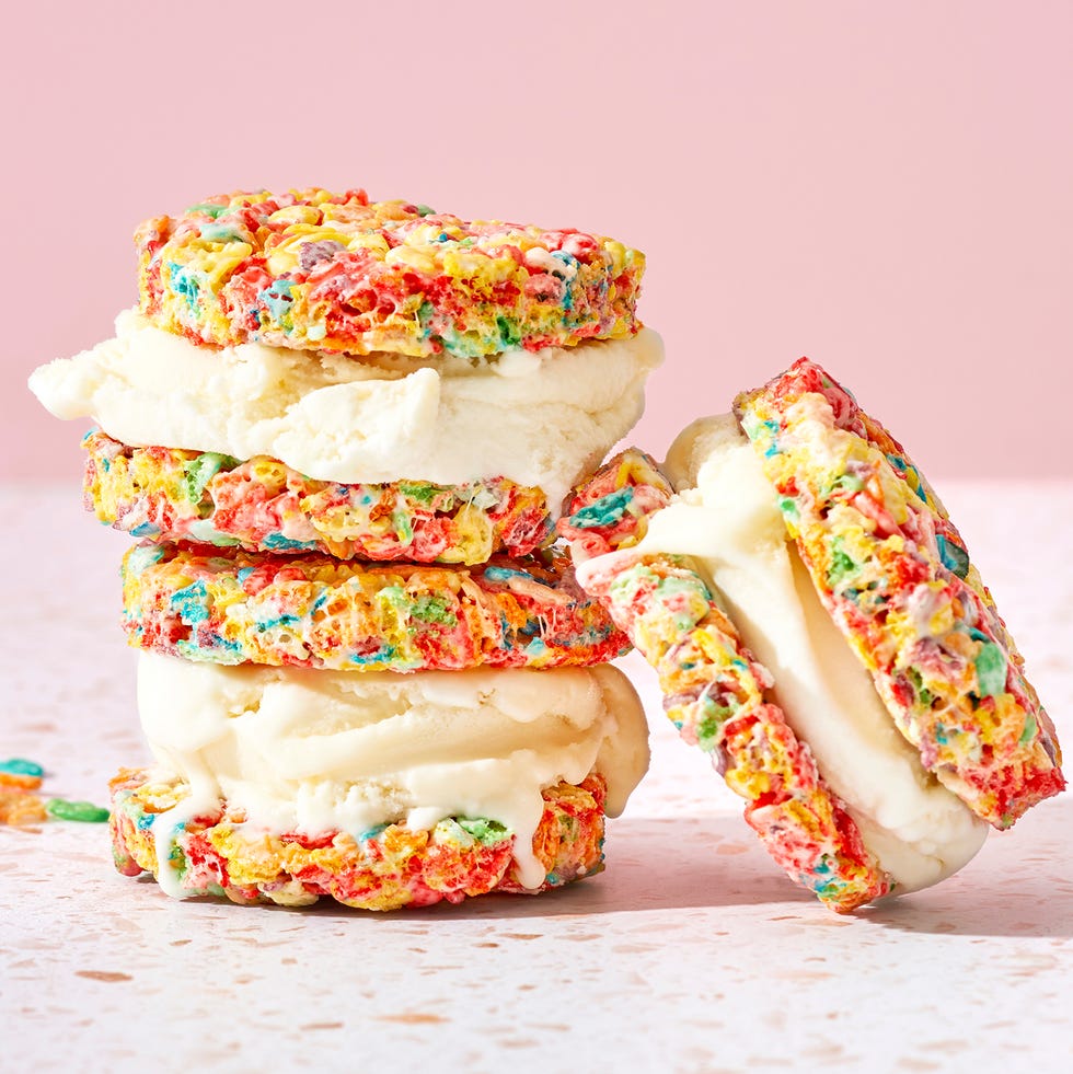 fruity pebble ice cream sandwiches