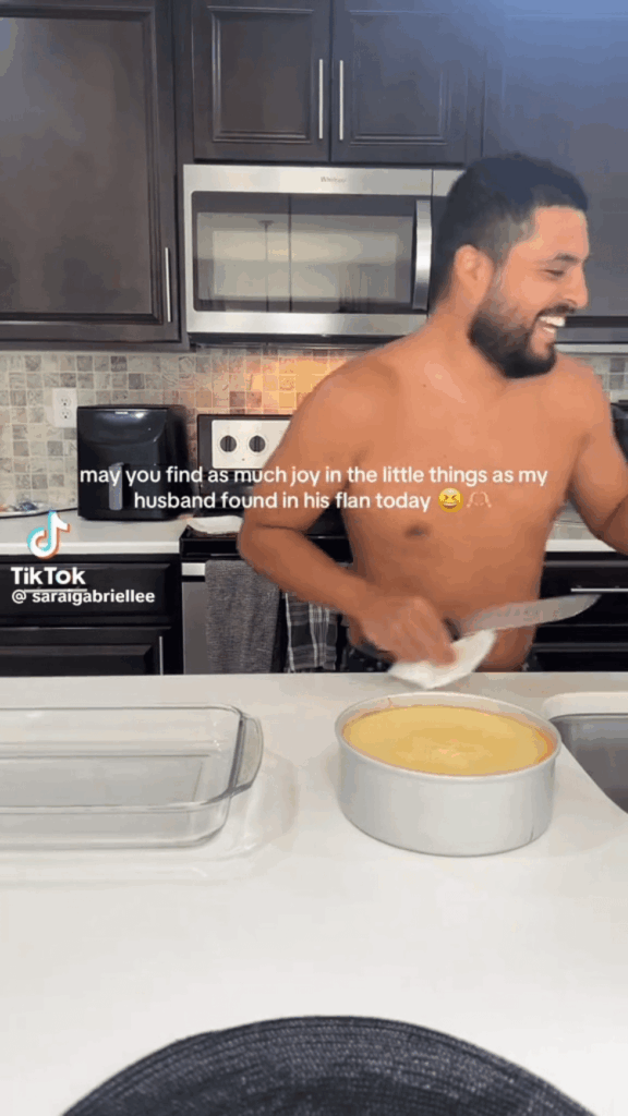 It's the little things. He was so excited.