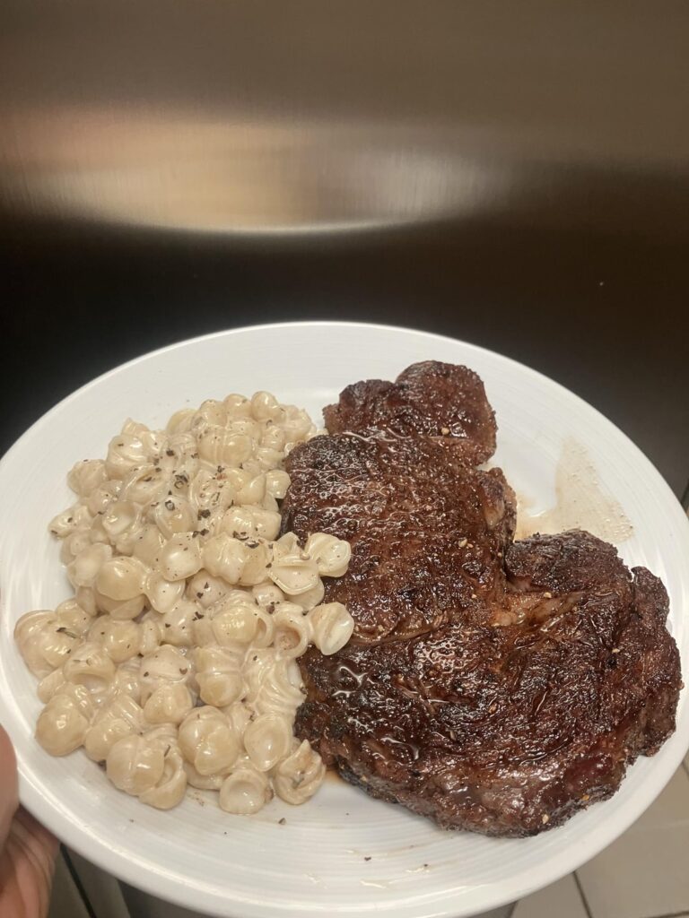 Steak and Mac