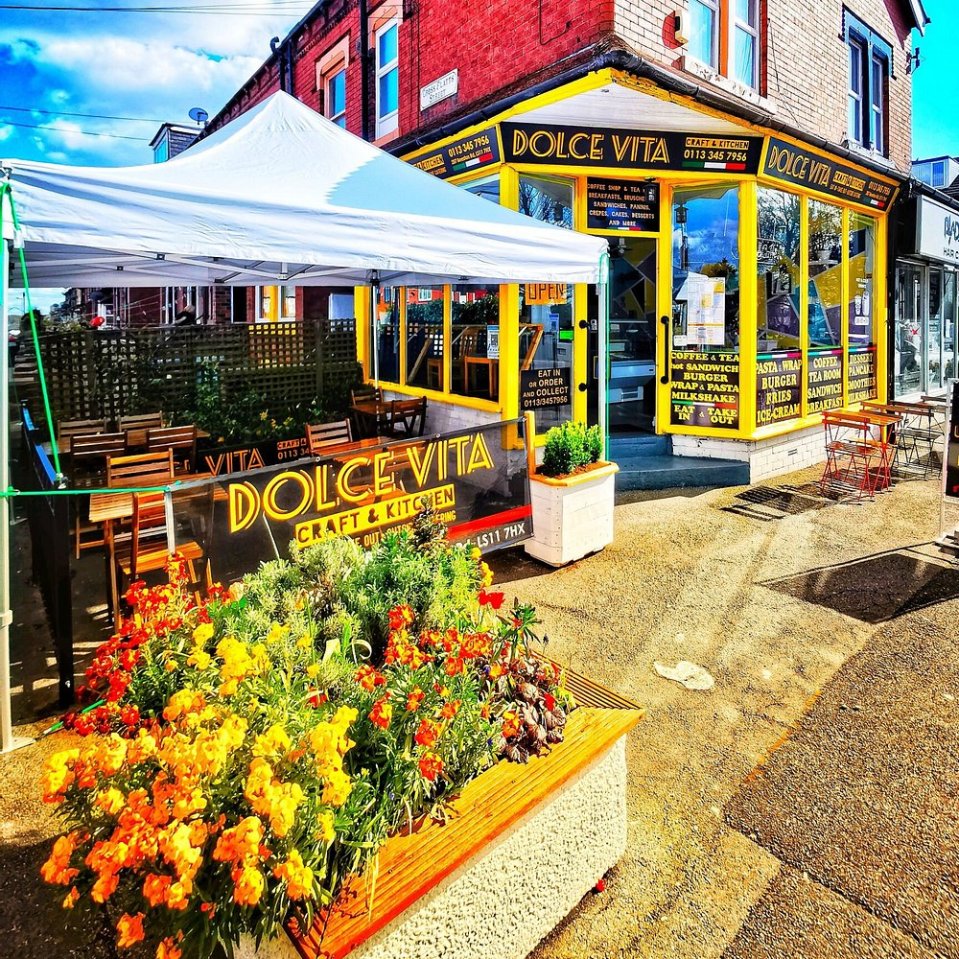 Exterior view of Dolce Vita Craft & Kitchen restaurant.