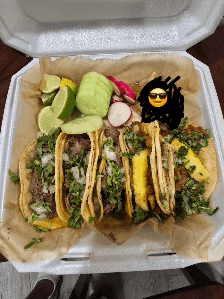 These are always good. Lengua and pastor