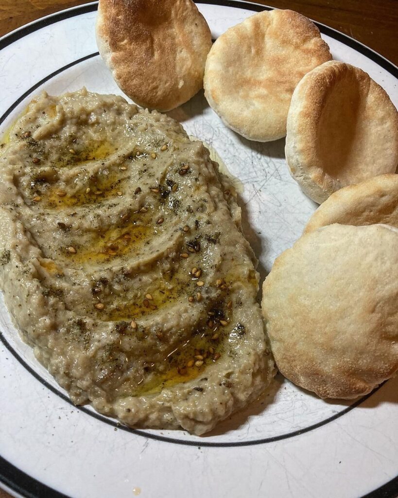 [Homemade] Fire-Roasted Baba Ghanoush
