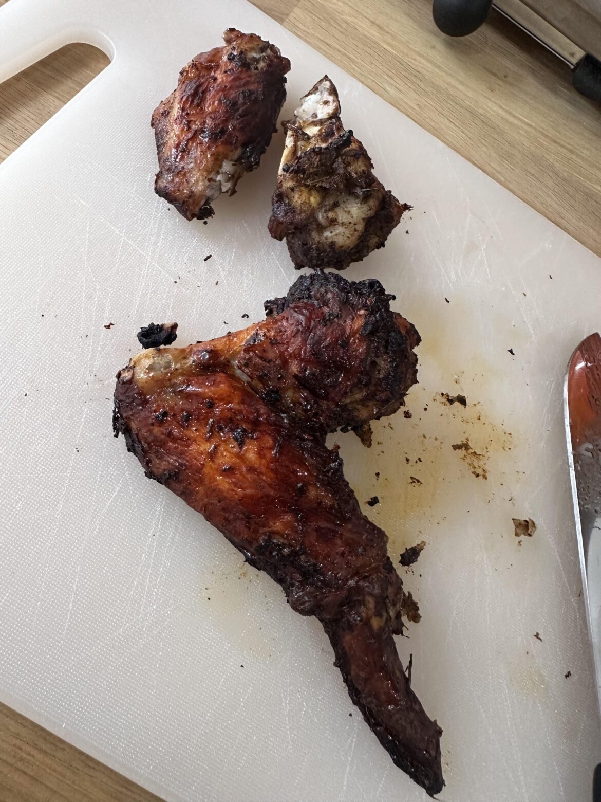 First attempt at 48 hour marinaded Jerk wings. Best thing I’ve ever put in my mouth. 🇯🇲