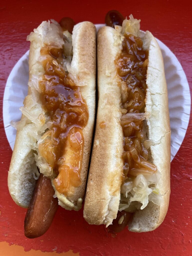 Recent hot dogs: Gray's Papaya, Papaya King, Papaya Dog, Chelsea Papaya, Len's Papaya, and a dirty water dog