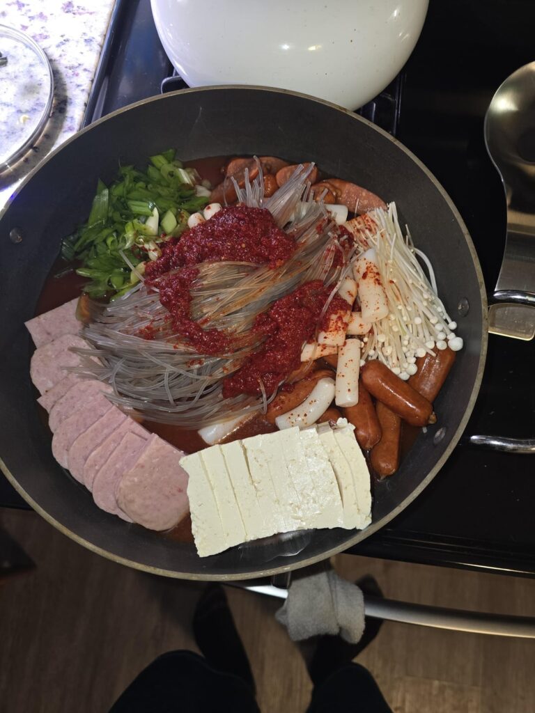 First time making Budae Jjigae