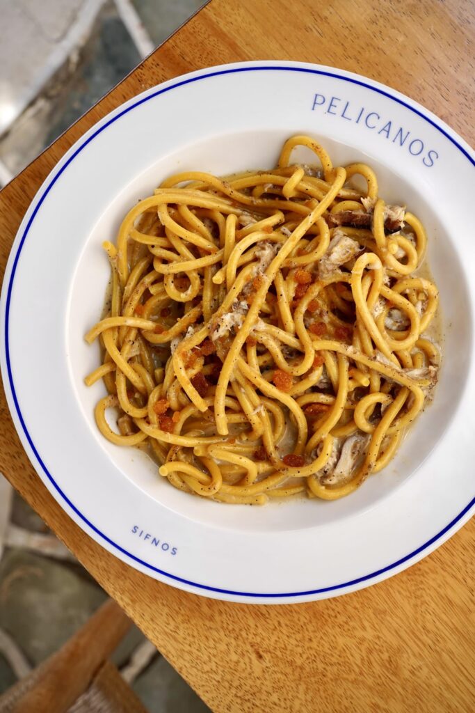 One of the best dishes I ate in Greece last week happened to be a Pasta