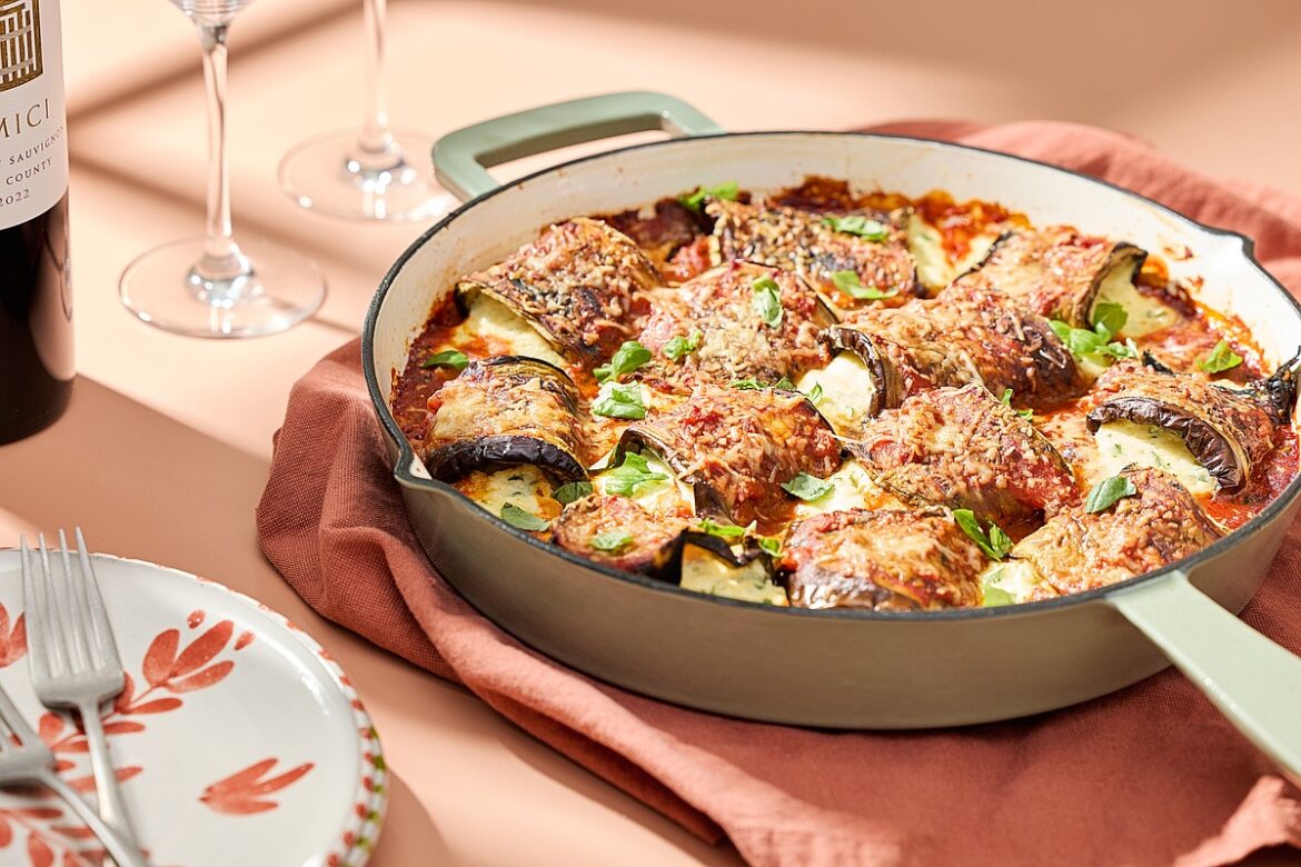 Combining eggplant, ricotta and marinara for a sumptuous summertime meal